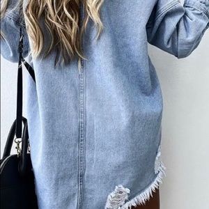 Oversized jean jacket,